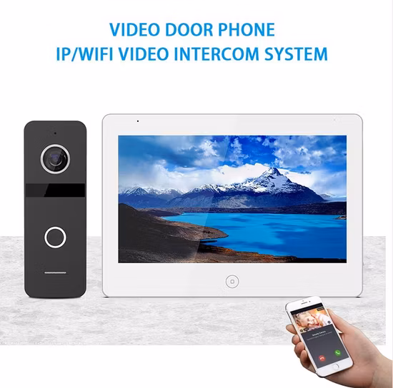 HD 10 polegadas sistema de intercomunicador de porta de vídeo intercomunicador de segurança doméstica interfones de porta de vídeo
